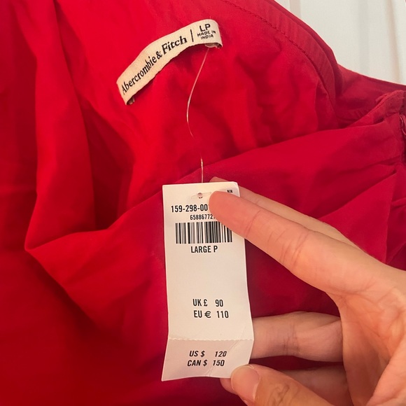 Abercrombie & Fitch Red One Shoulder Dress - Picture 4 of 4